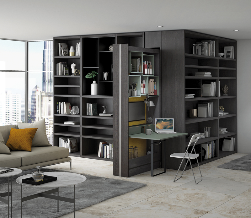 controtelaio protei per nascondere la scrivania smart office protek