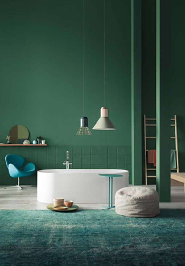 bagno resina verde